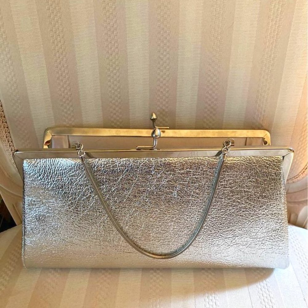Silver Dressy  Boutique Style Pocketbook: